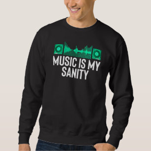 Dj Music Player Ljud Therapy Apprecision Lång Ärmad Tröja