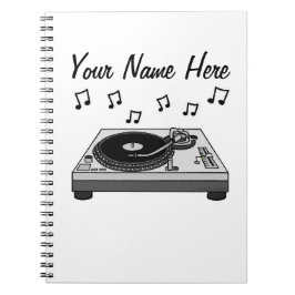 DJ Music Producer Electronic Musician Anpassningsb Anteckningsbok