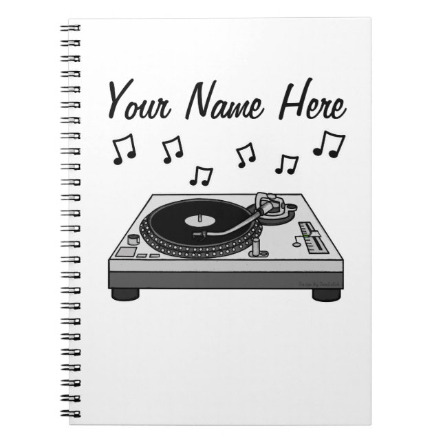 DJ Music Producer Electronic Musician Anpassningsb Anteckningsbok (Framsidan)