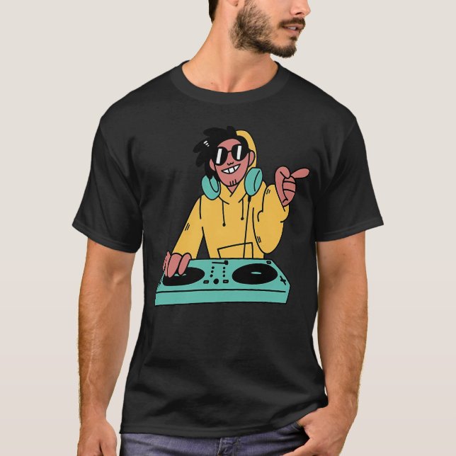 Dj Music T Shirt (Framsida)