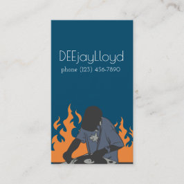 Dj Musician Affärskort Visitkort