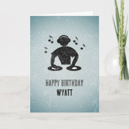 DJ/Musician - Ljud Mixing Graphic, ditt namn Kort