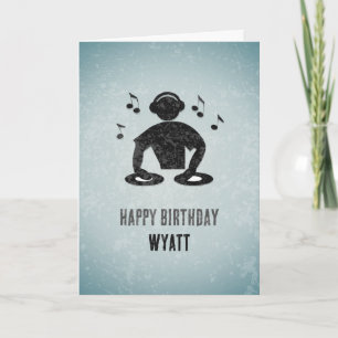 DJ/Musician - Ljud Mixing Graphic, ditt namn Kort