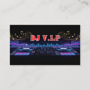 DJ Musik Beat Professionell Visitkort