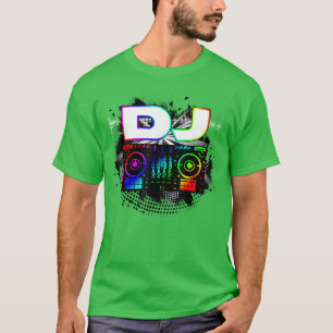 Dj Musikälskare Musikspelare Ljud Coolt Roligt Pre T Shirt