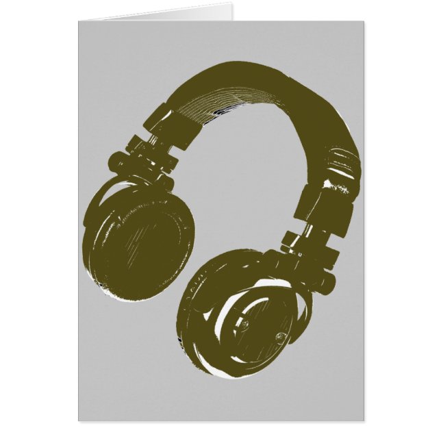 DJ-musikdesign Hälsningskort (Framsidan)