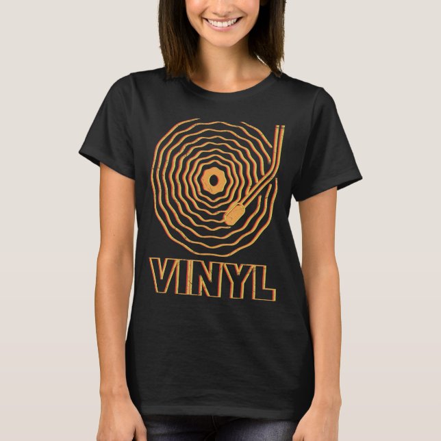 DJ musiker disco Jag behöver vinyl T Shirt (Framsida)