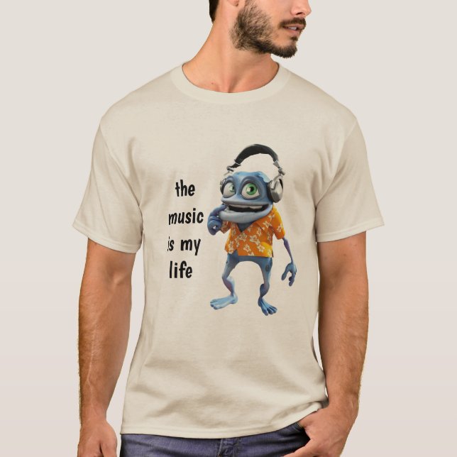 DJ-musikgalning T Shirt (Framsida)