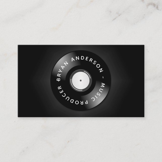 Dj - Musikproducent Visitkort (Framsida)