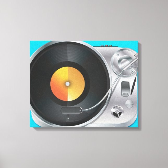 DJ-musikspelare Canvastryck (Framsida)