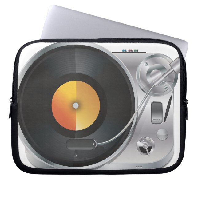 DJ-musikspelare Laptop Sleeve (Framsidan)