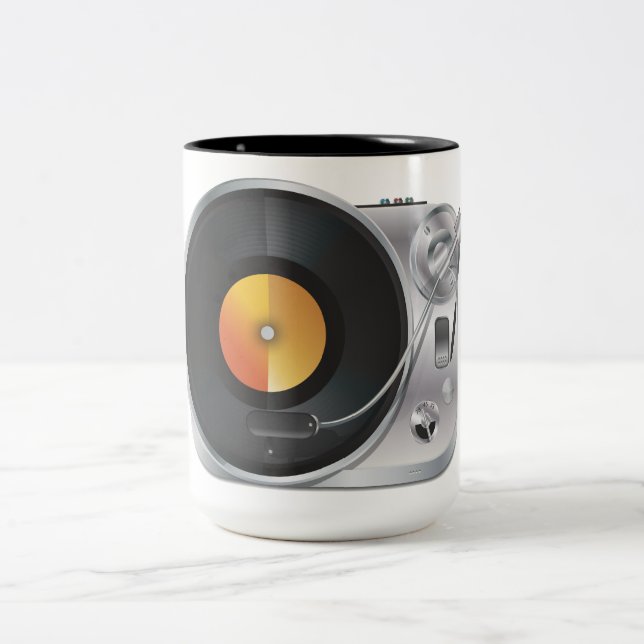 DJ-musikspelare Två-Tonad Mugg (Center)