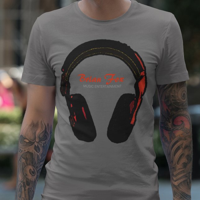 DJ-musikunderhållning Tee (cool & stylish)