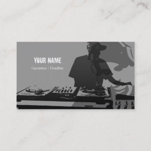 Dj-musikvisitkort Visitkort