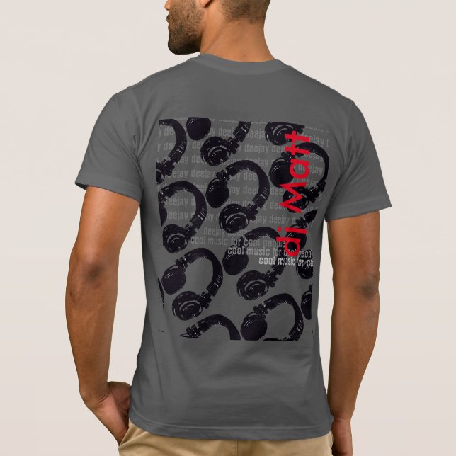 dj namn, coola och snyggt t-shirt (Baksida)