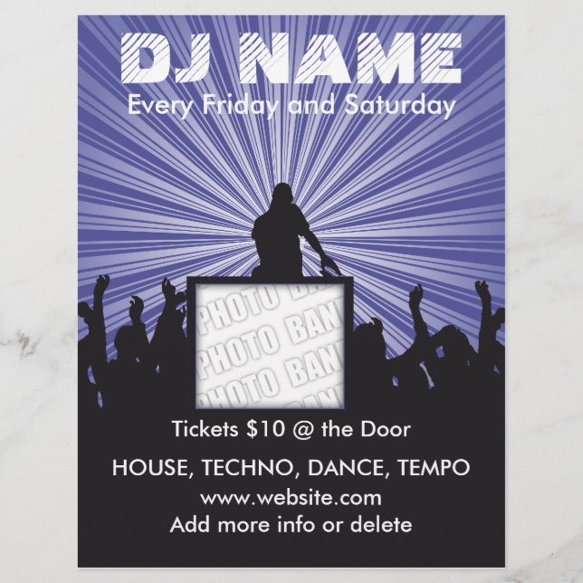 DJ Namn Music Flyer (Framsidan)