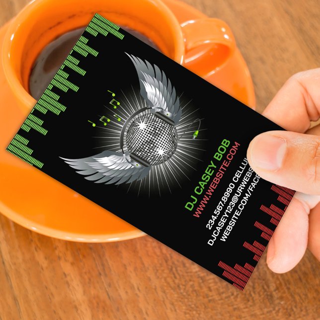 DJ Night Klubb Affärskort Visitkort (Skapare uppladdad)