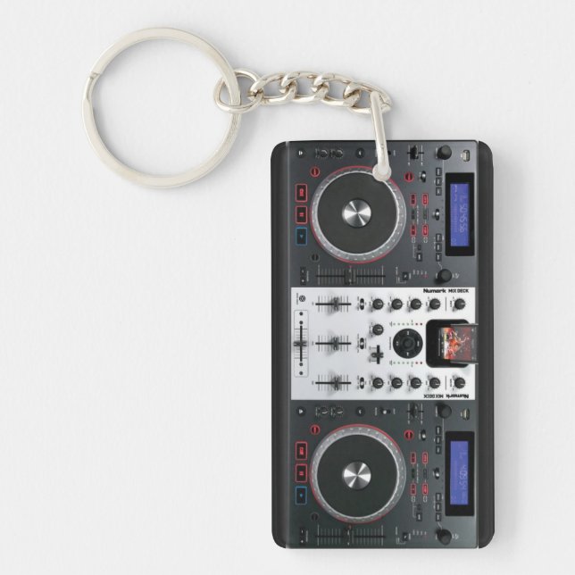 DJ-nyckelkedja för vändbordsmix (Framsidan)