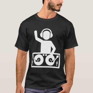 Dj on Turnables Hoodie Klubb Music Party T Shirt