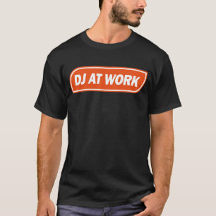 DJ på arbete - orange T-shirt