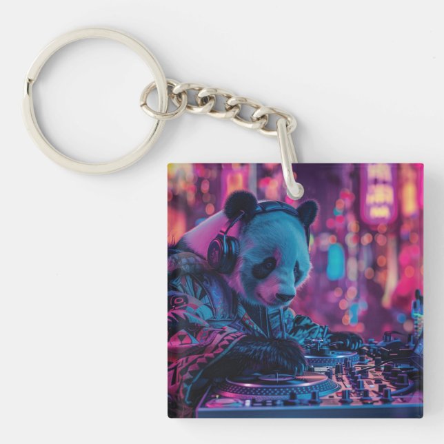 DJ Panda med hörlurar (Framsidan)