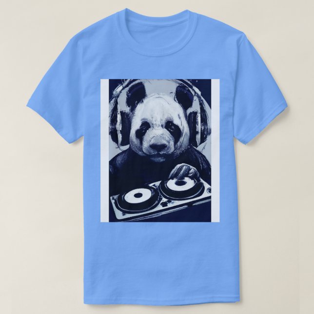 DJ Panda Music 4 T Shirt (Design framsida)