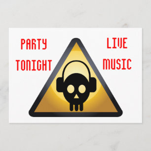 DJ party flygblad Inbjudningar