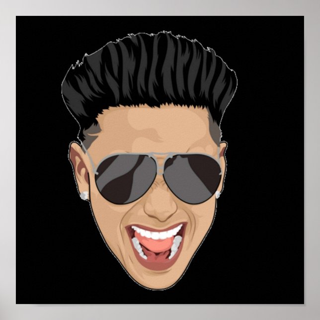 DJ Pauly D Jersey Shore ansikte Poster (Framsidan)