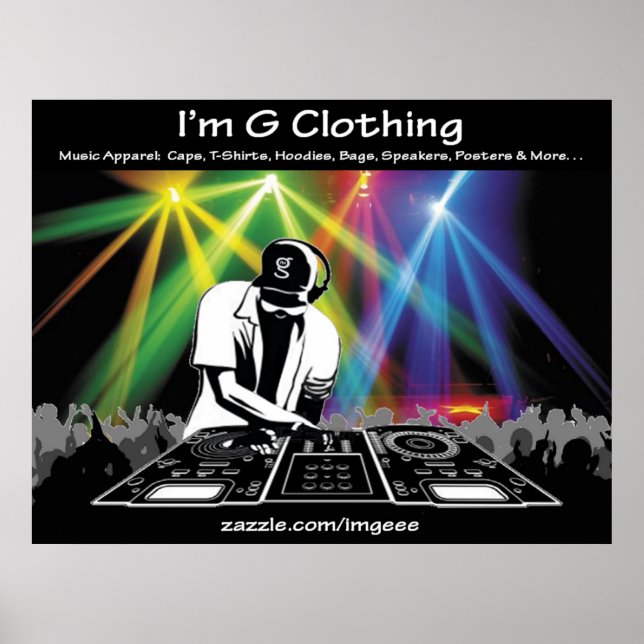 DJ Poster från G Clothing (Framsidan)