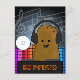 DJ-potatis specialdesign Vykort