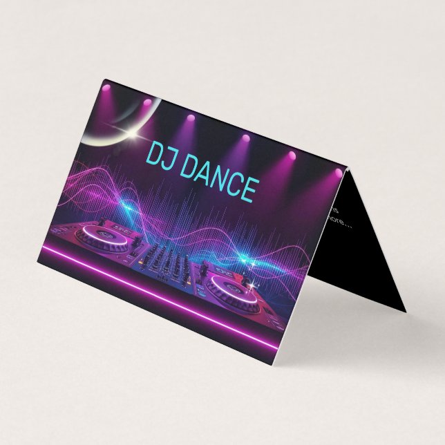 DJ professionell  Visitkort (Framsida)