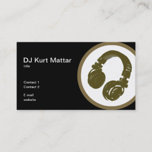 DJ-professionellen Visitkort