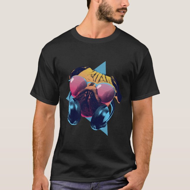 Dj Pug Classic 995 T Shirt (Framsida)