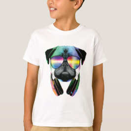 Dj Pug Coola Hund Tee Shirt