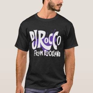 DJ Rocco From Rockland Logo Vit Text T Shirt