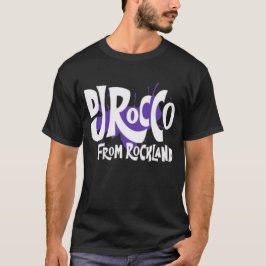 DJ Rocco From Rockland Logo White Lettering T Shirt