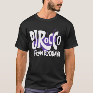 DJ Rocco From Rockland Logo White Lettering T Shirt