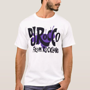 DJ Rocco From Rockland Logotyp Svart Bokstavering T Shirt