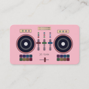 DJ Rosa MIDI Controller Affärskort Visitkort