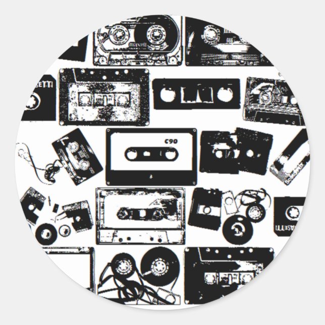 dj runt klistermärke (Framsida)