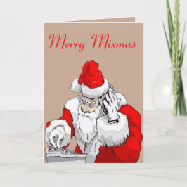 DJ Santa Claus Mixing The Christmas Party Track Kort