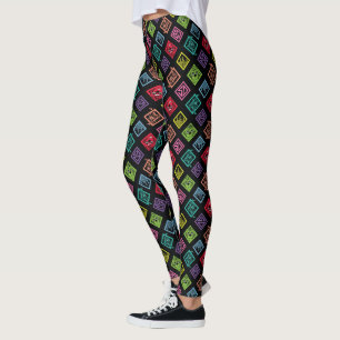 DJ Scooby-Doo Mönster Leggings