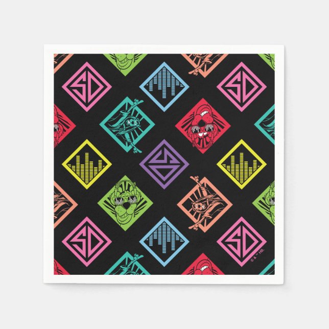 DJ Scooby-Doo Mönster Pappersservett (Framsidan)