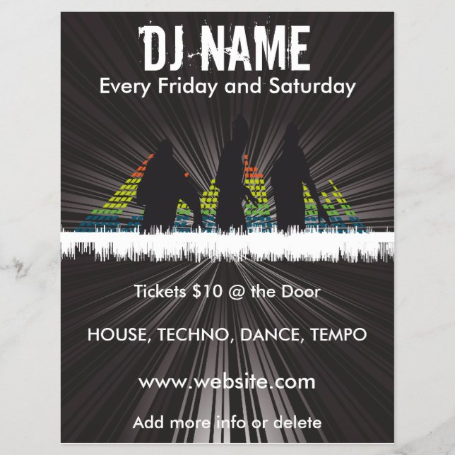 DJ Shadows Music Flyer (Framsidan)