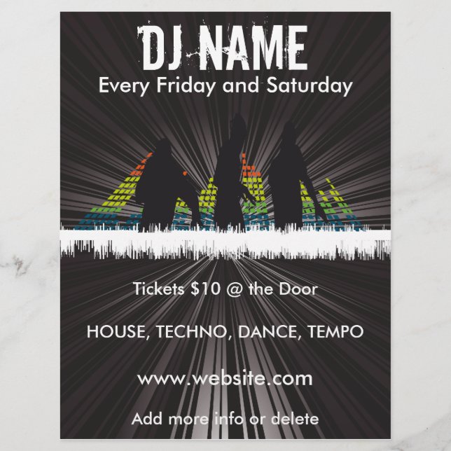 DJ Shadows Music Flyer (Framsidan)