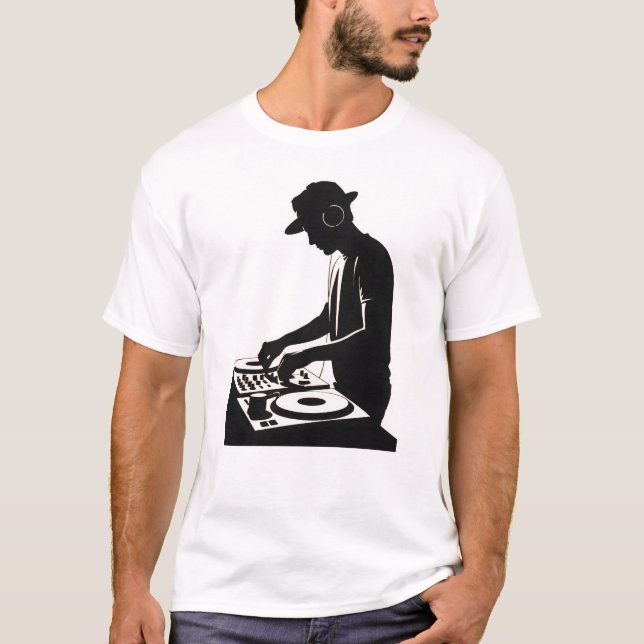 DJ Silhouette T Shirt (Framsida)
