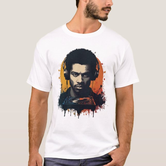 DJ Silhouette T Shirt (Framsida)