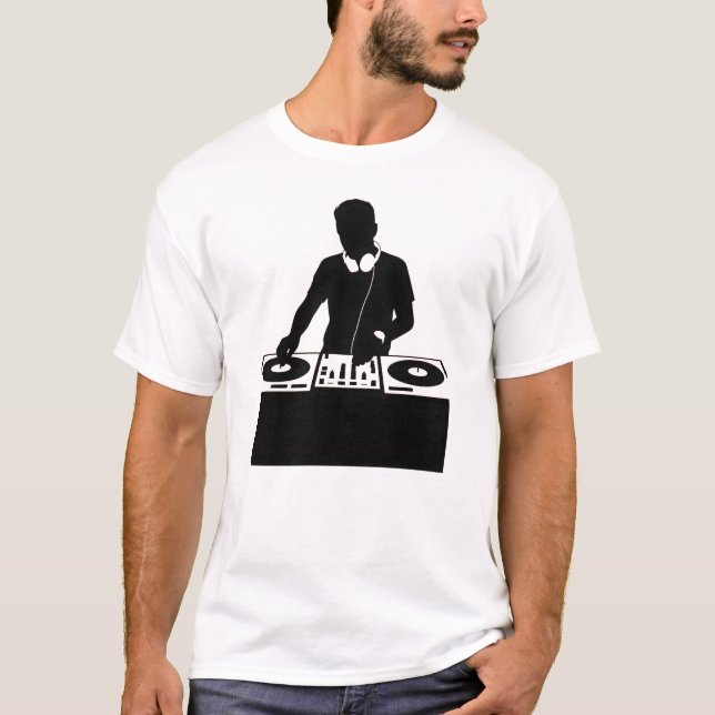DJ Silhouette T Shirt (Framsida)