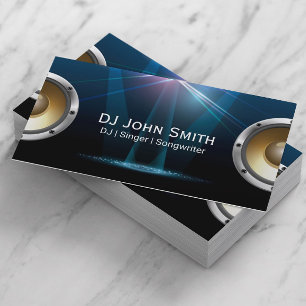 DJ Singer Songwriter Modern Music Visitkort