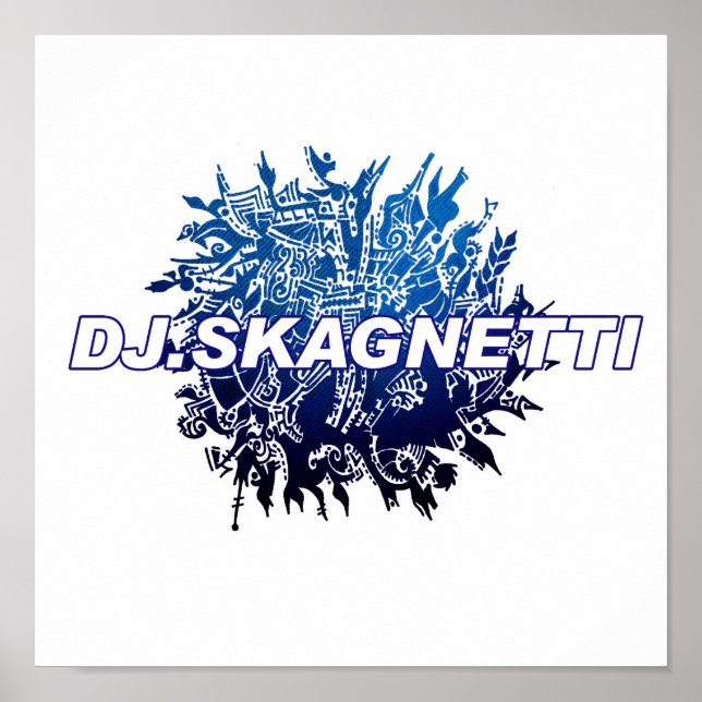 DJ.Skagnetti Blueworld Poster (Framsidan)